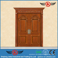 JK-M120 Puerta principal de Jie Kai puertas de madera maciza sólida / sólida de caoba / puerta de madera sólida de importación